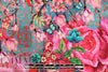 Dutch digital 'pink fantasy' knit Oeko-Tex cert.  1.5 yd