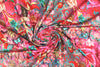 Dutch digital 'pink fantasy' knit Oeko-Tex cert.  .5 yds