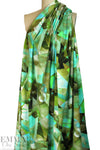 Dutch digital 'brushstrokes' knit Oeko-Tex cert. - greens/aqua