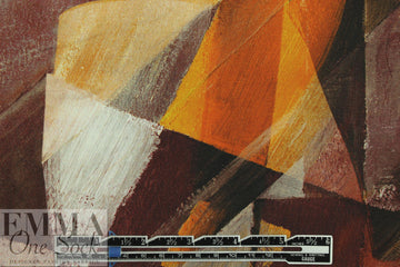 Dutch digital 'brushstrokes' knit Oeko-Tex cert. - earthtones