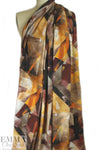 Dutch digital 'brushstrokes' knit Oeko-Tex cert. - earthtones