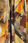 Dutch digital 'brushstrokes' knit Oeko-Tex cert. - earthtones