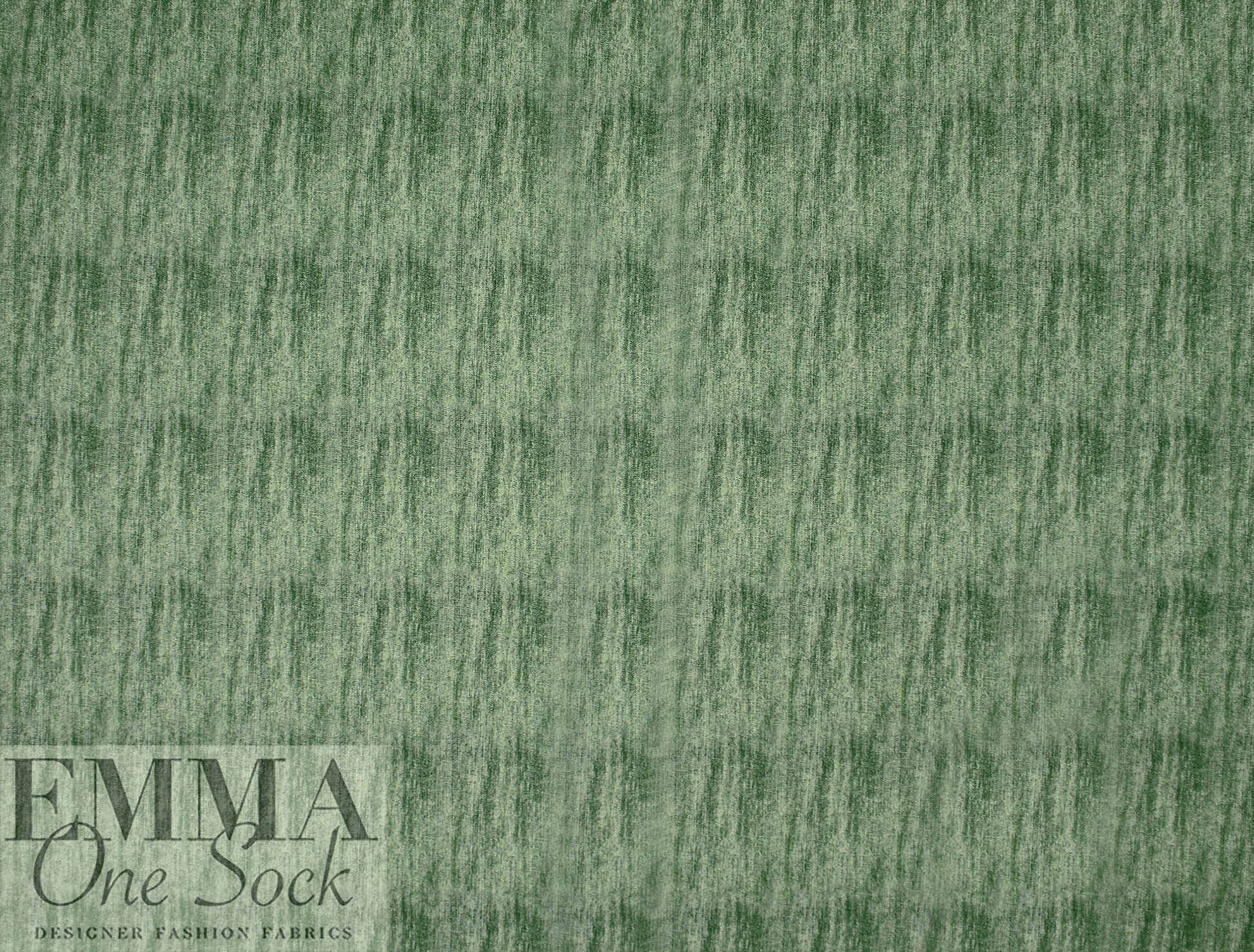Dutch digital 'green denim look' cotton knit Oeko-Tex cert. .5 yds