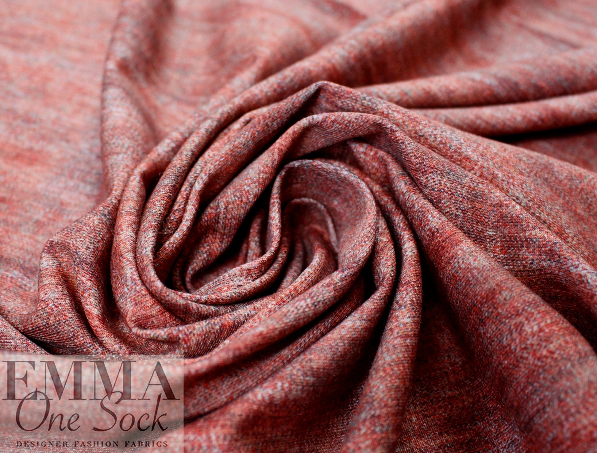 Dutch digital 'brick denim look' cotton knit Oeko-Tex cert. 1.75 yd