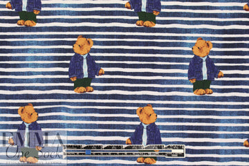 Dutch digital 'Winnie the Blue' knit Oeko-Tex cert. .875 yds