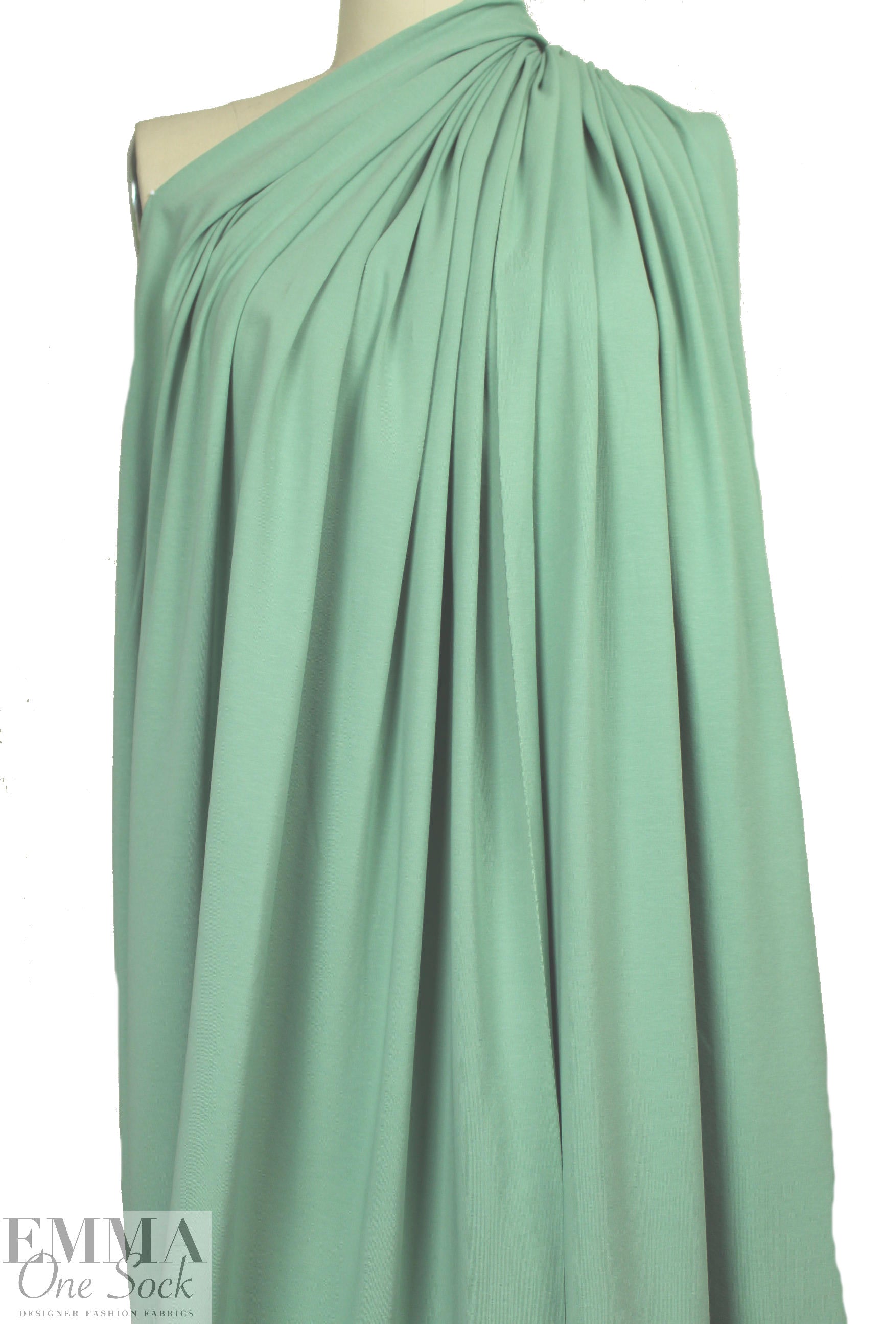 Dutch 220 gms cotton/spandex knit - cool sage