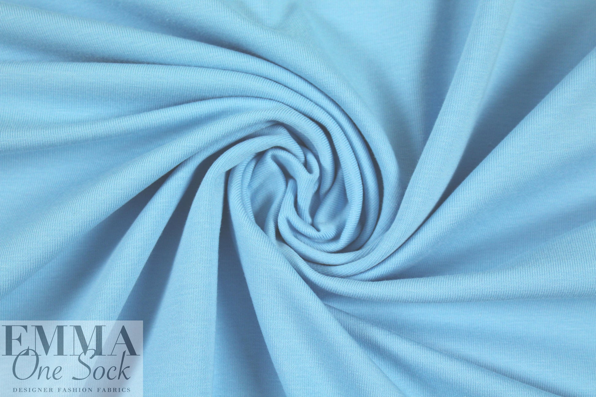 Dutch 220 gms cotton/lycra knit - light blue 1.25 yd