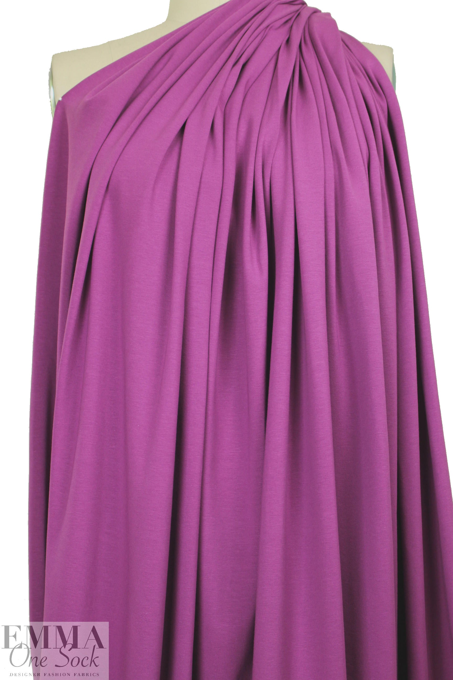 Dutch 220 gms cotton/lycra knit - magenta 1.375 yds