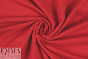 Dutch 220 gms cotton/lycra knit - true red 1.125 yd