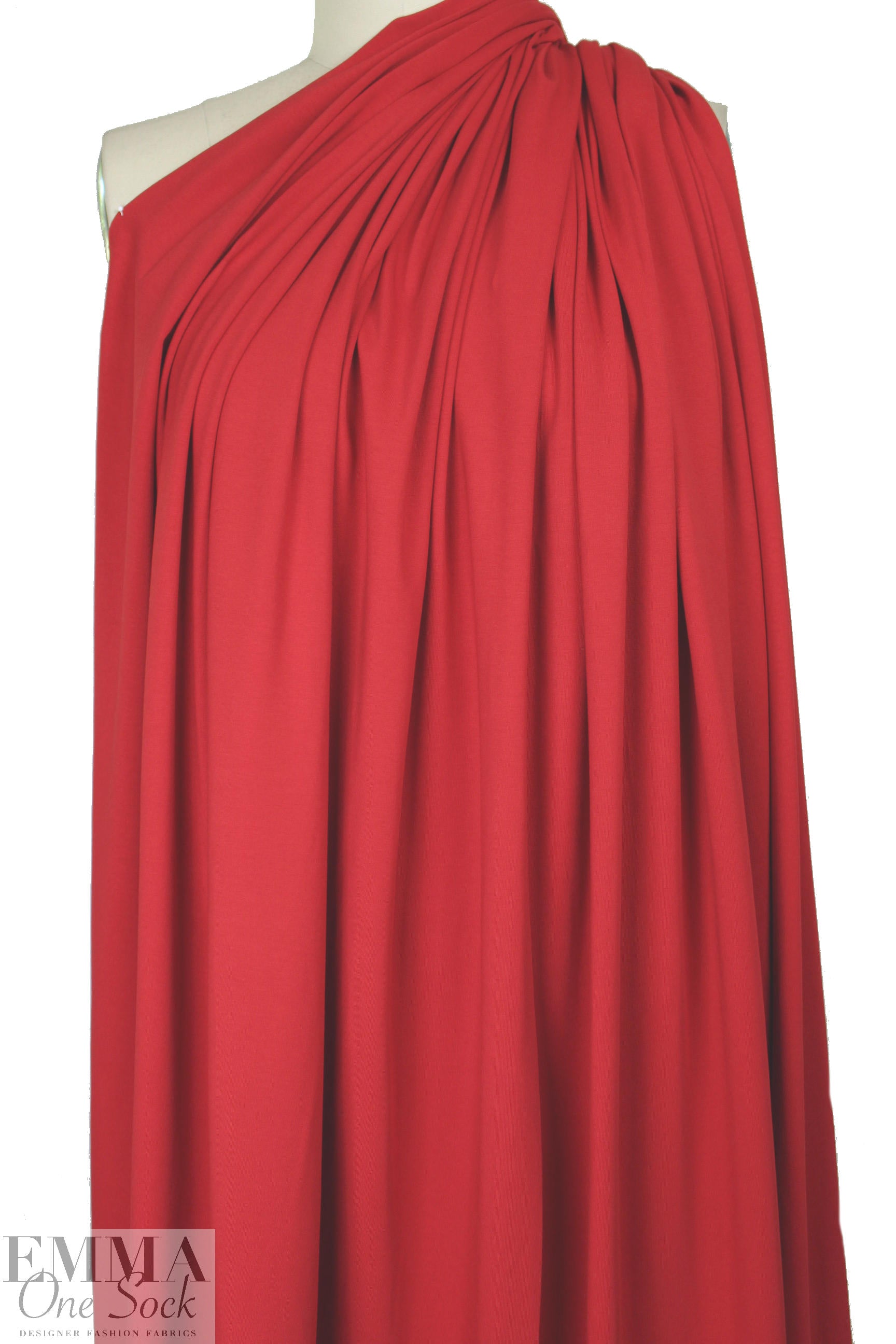 Dutch 220 gms cotton/lycra knit - true red 1.125 yd