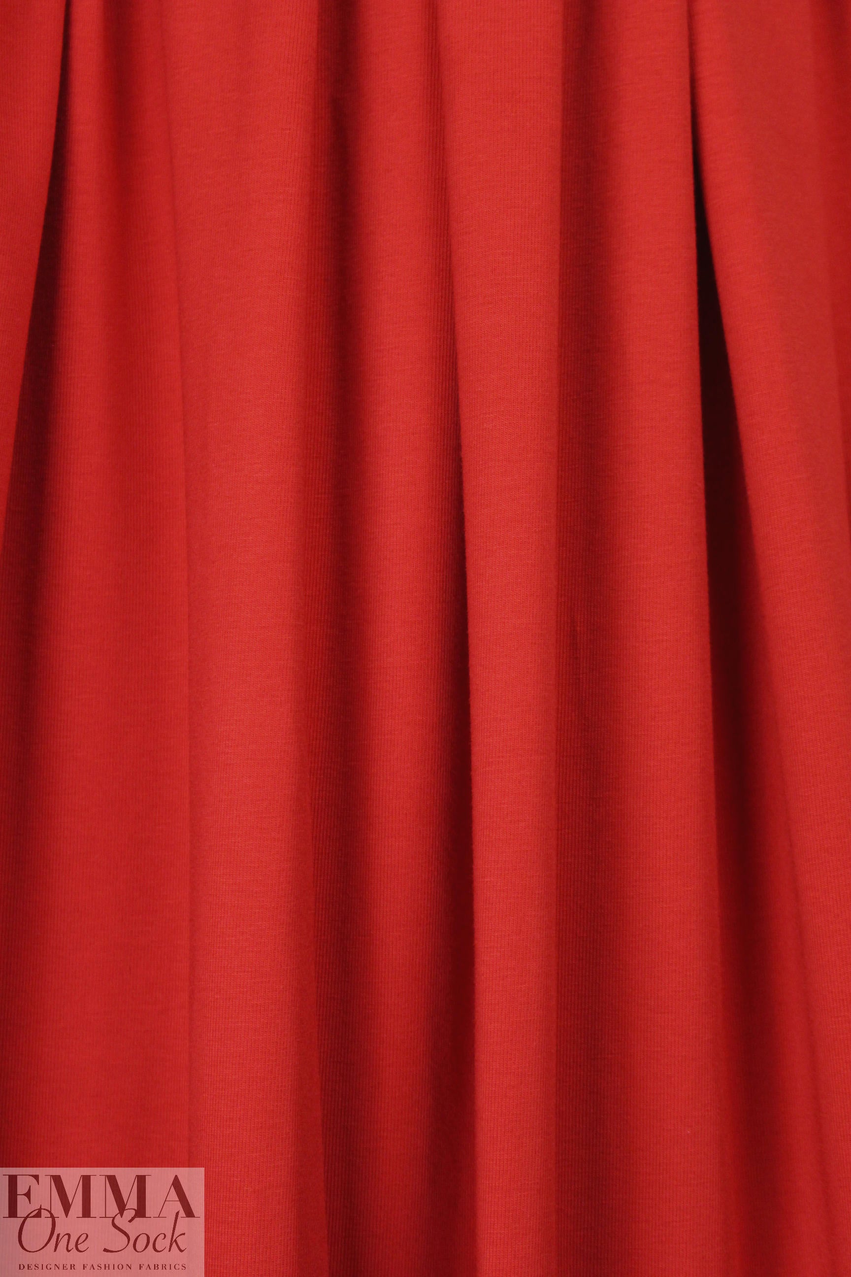 Dutch 220 gms cotton/lycra knit - true red .5 yds