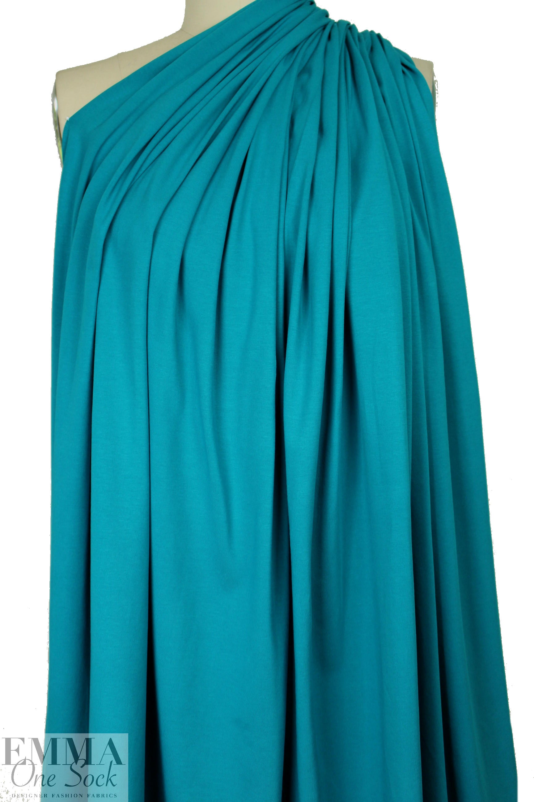Dutch 240 gms cotton/lycra knit - vivid teal