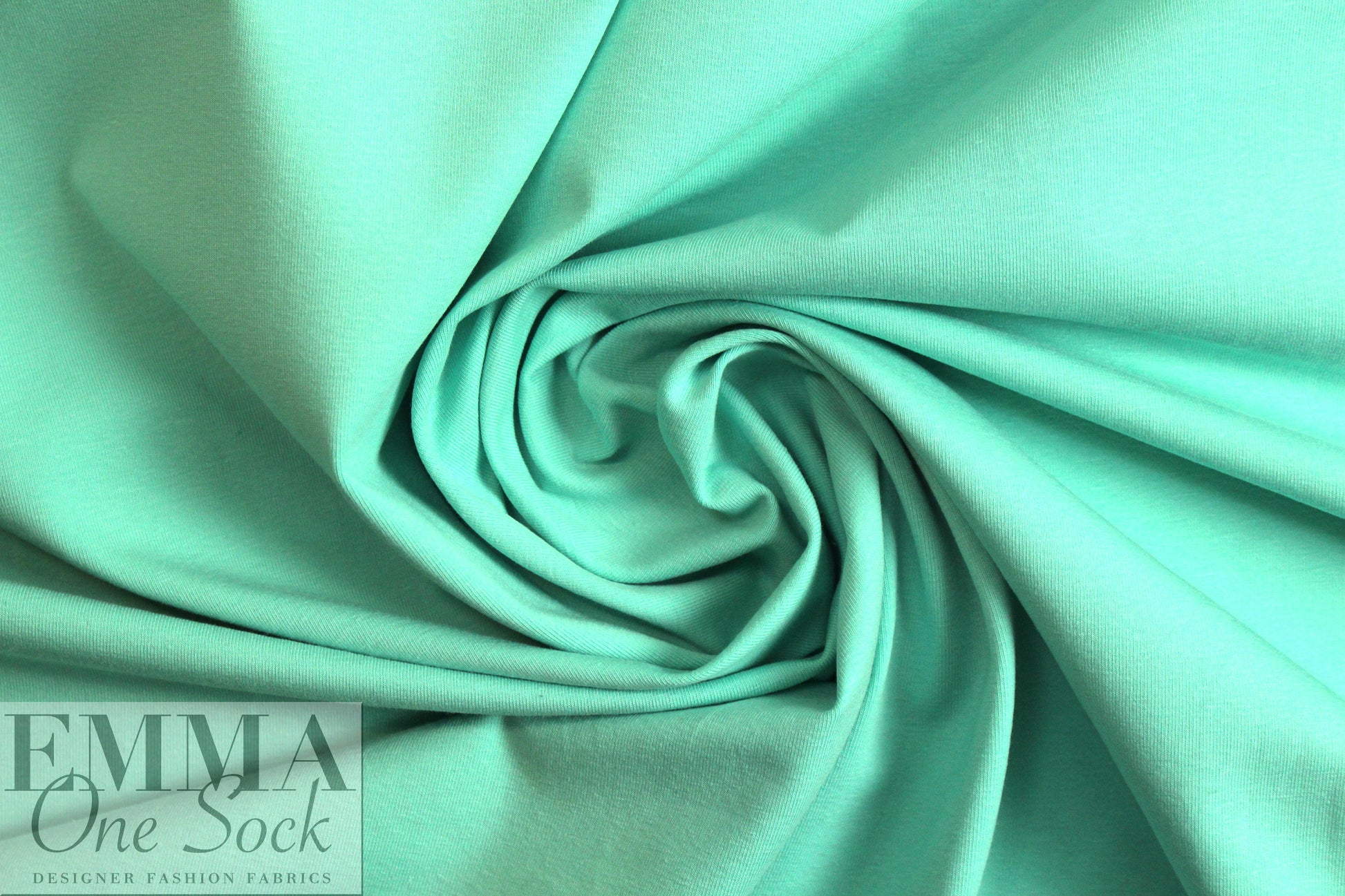 Dutch 220 gms cotton/spandex knit - minty fresh .5 yds