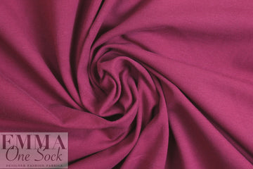 Dutch 220 gms cotton/spandex knit - red plum 2.25 yds