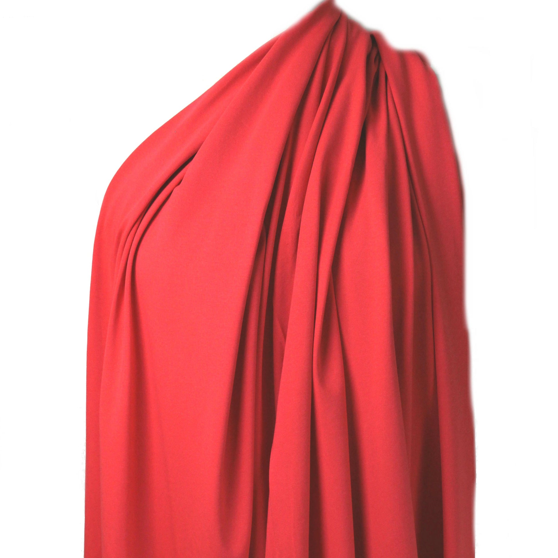 Dutch 220 gms cotton/spandex knit - hot coral