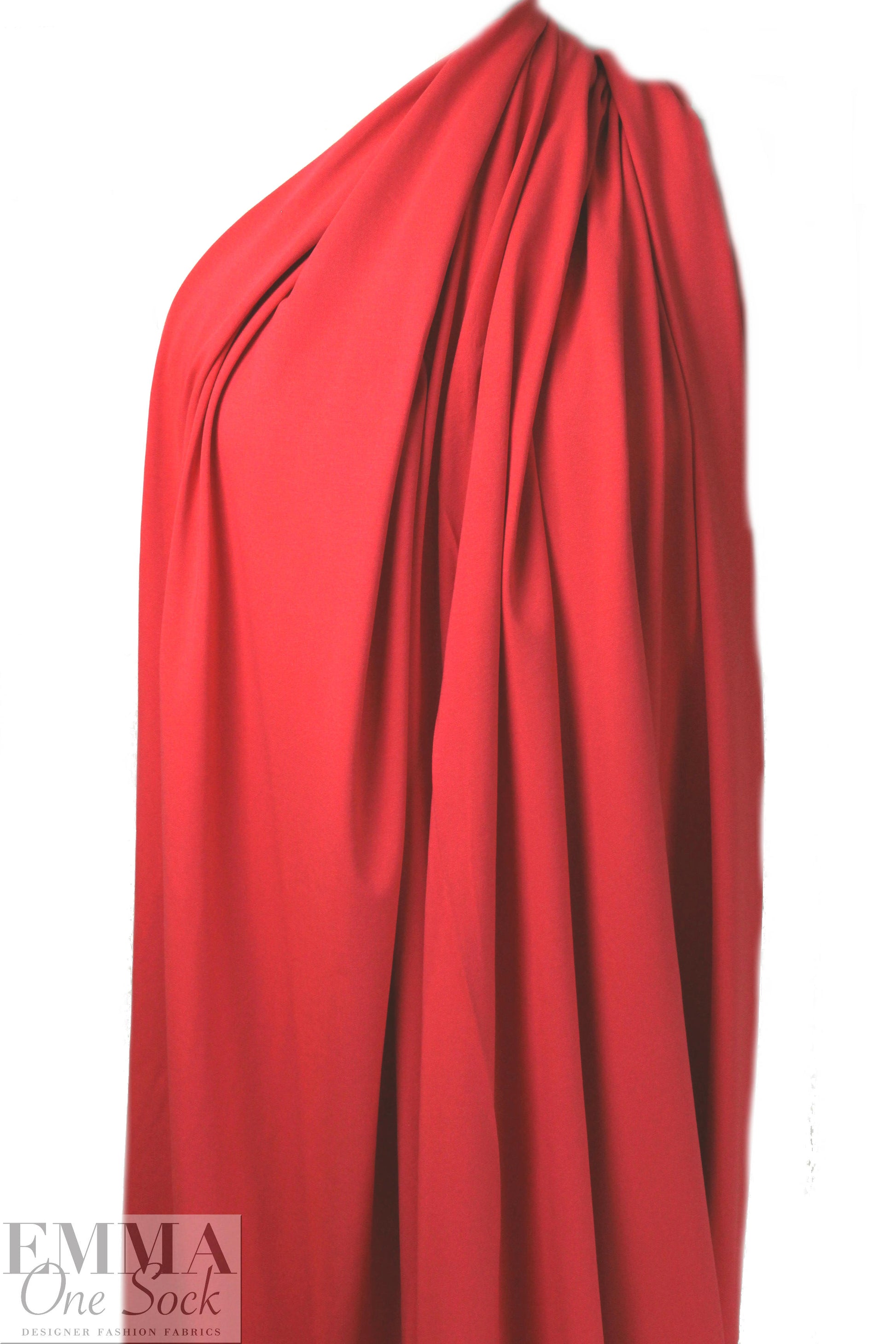 Dutch 220 gms cotton/spandex knit - hot coral .5 yds