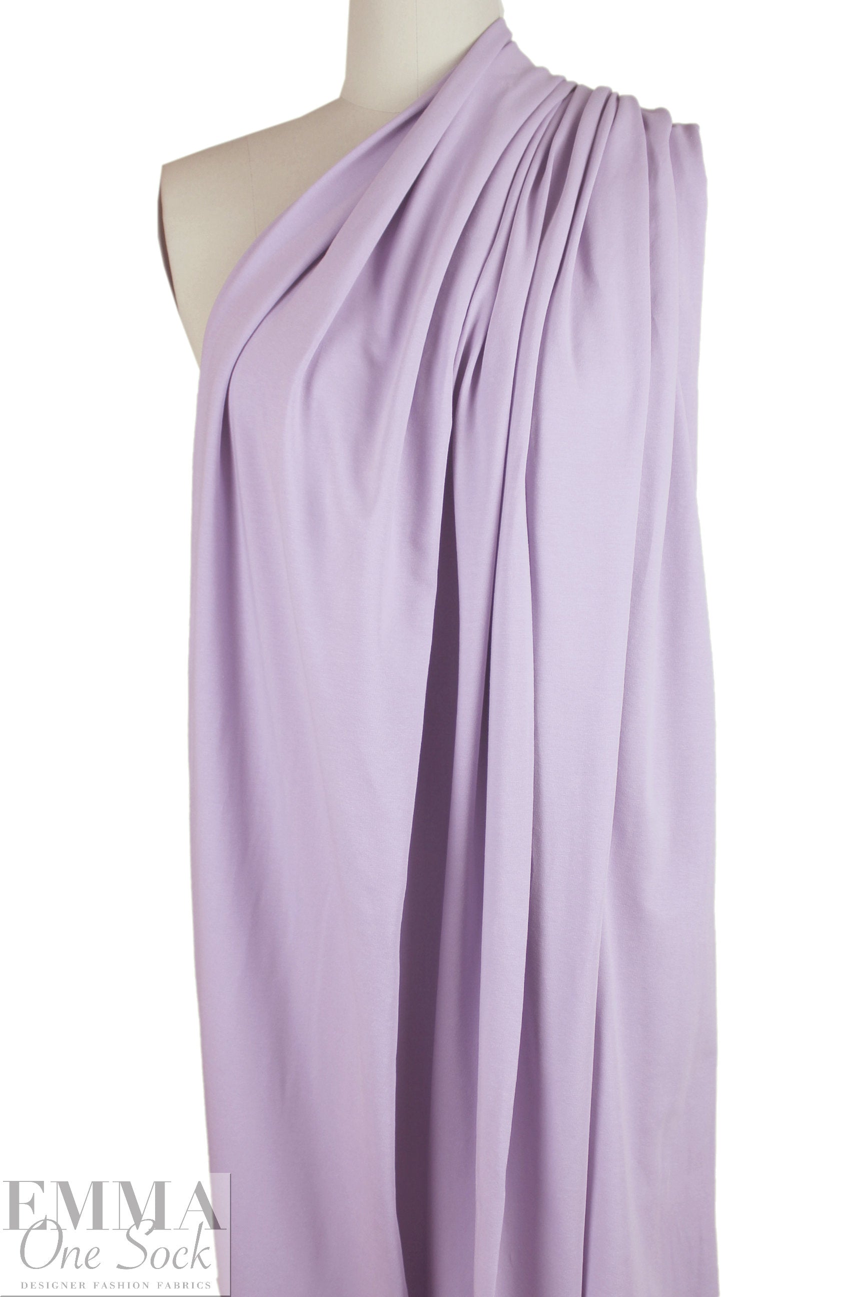 Dutch 220 gms cotton/spandex knit - lavender 1.375 yd