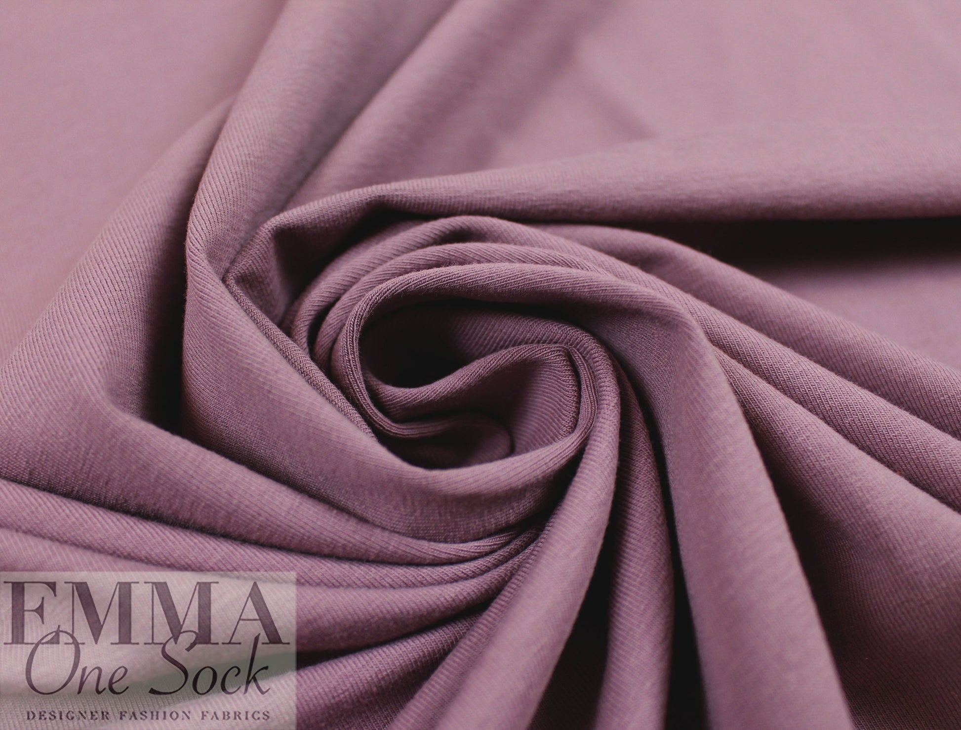 Dutch 220 gms cotton/spandex knit - dusky orchid 1.25 yds