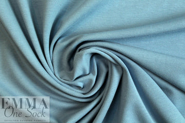 Dutch 220 gms cotton/spandex knit - dusty blue 1 yard