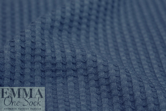 Dutch cotton waffle knit - marine - Oeko-Tex certified