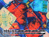 Dutch digital 'refraction action' cotton knit Oeko-Tex cert. .75 yds