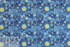 Dutch digital 'starry night' cotton knit Oeko-Tex cert. .5 yds