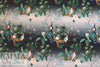 Dutch digital 'exotic aviary' cotton knit 1 Oeko-Tex cert. .625 yds
