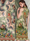 Dutch digital 'tropical fractals' knit Oeko-Tex certified panel  2 yd