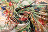 Dutch digital 'tropical fractals' viscose knit--Oeko-Tex 2 yd
