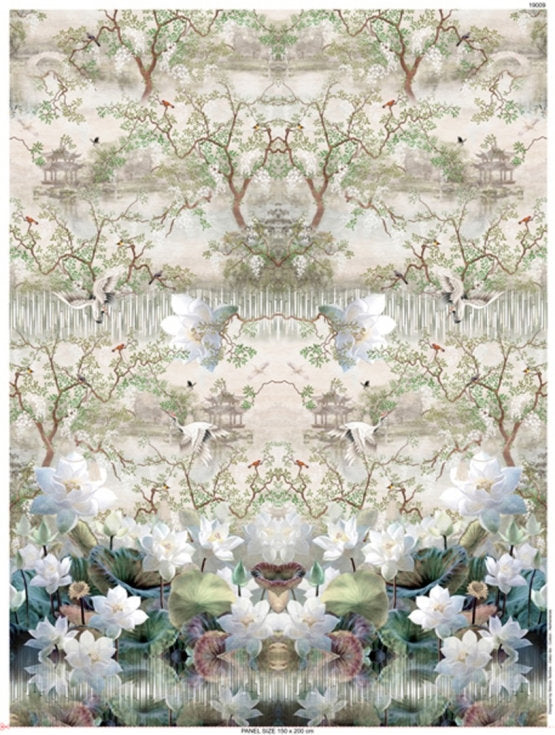 Dutch digital 'nature's serenity' knit Oeko-Tex certified panel  2.25 yds - 1 panel