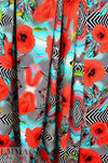 Dutch digital 'poppy illusion' cotton knit Oeko-Tex cert. 1.75 yds