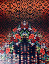 Dutch digital 'land of flowers' knit Oeko-Tex certified panel  2.2 yd - 1 panel
