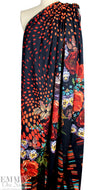 Dutch digital 'land of flowers' knit Oeko-Tex certified panel  2.2 yd - 1 panel