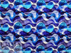Dutch digital 'blue tide' cotton knit Oeko-Tex cert. .75 yds