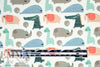 Dutch digital 'animal babies' cotton knit Oeko-Tex cert. 1.375 yd