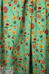 Dutch digital 'Vincent's sunflowers' cotton knit Oeko-Tex cert. .5 yds