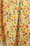 Dutch digital 'Vincent's sunflowers 2' cotton knit Oeko-Tex cert. 1 yard