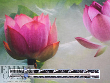 Dutch digital 'misty lotus' knit Oeko-Tex certified panel  1.66 yds