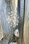 Dutch digital 'beads and blossoms' knit panel Oeko-Tex cert.  2.125 yds - 1 Panel