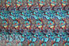 Dutch digital 'techno floral mosaic' knit Oeko-Tex cert.  2 yds