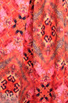 Dutch digital 'pink kaleidoscope' knit Oeko-Tex cert.  1.25 yd