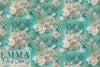 Dutch digital 'jeweled garden fantasy' knit Oeko-Tex cert.  1 yard