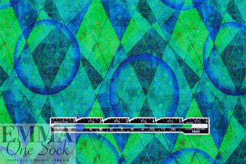 Dutch digital 'argyle dream' knit Oeko-Tex cert.  1.625 yd