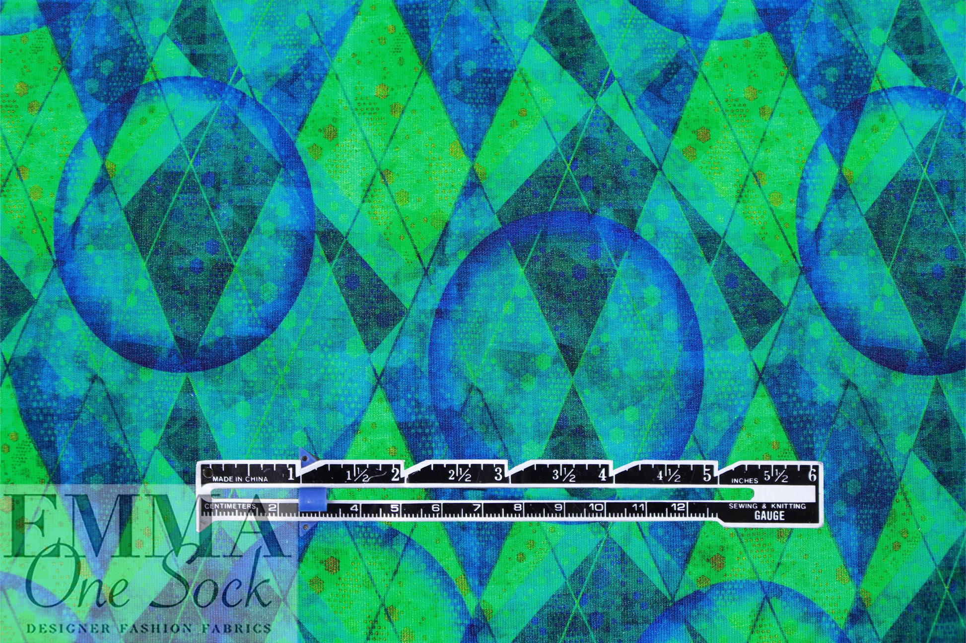 Dutch digital 'argyle dream' knit Oeko-Tex cert.  1.25 yds