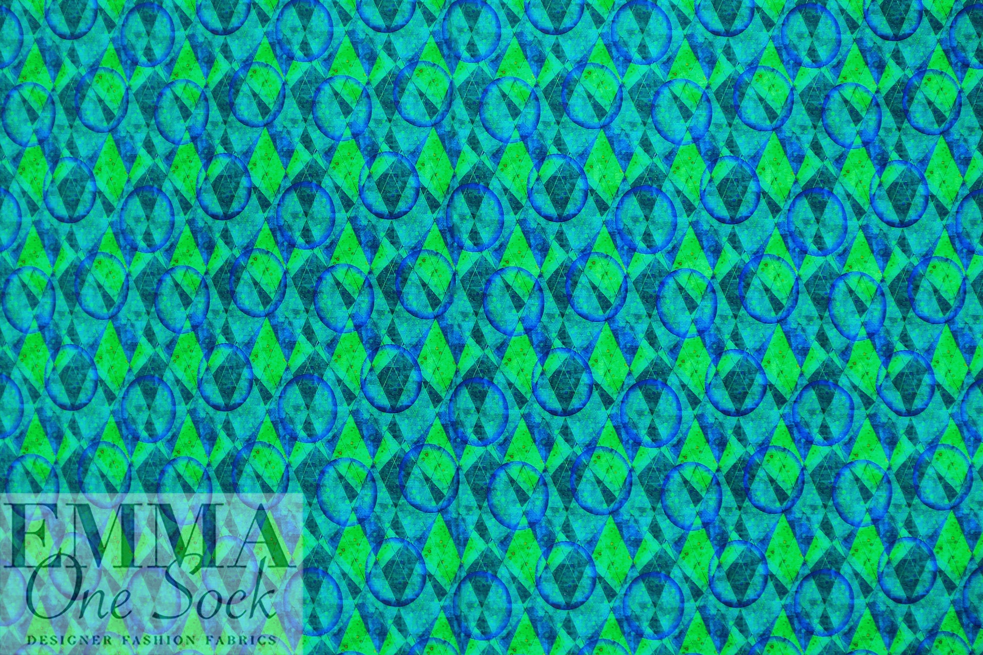 Dutch digital 'argyle dream' knit Oeko-Tex cert.  1.5 yd