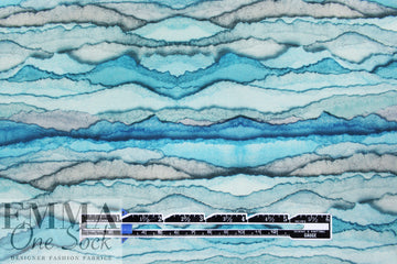 'infinite horizons' French terry knit - Oeko-Tex cert. .5 yds