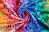 'knitter's rainbow' French terry knit - Oeko-Tex cert. .5 yds