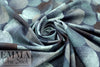 Dutch digital 'full moon' cotton knit Oeko-Tex cert. - teal/ice blue 1.75 yds