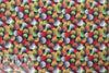 Dutch digital 'full moon' cotton knit Oeko-Tex cert. - crimson/dandelion .5 yds