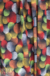 Dutch digital 'full moon' cotton knit Oeko-Tex cert. - crimson/dandelion .5 yds